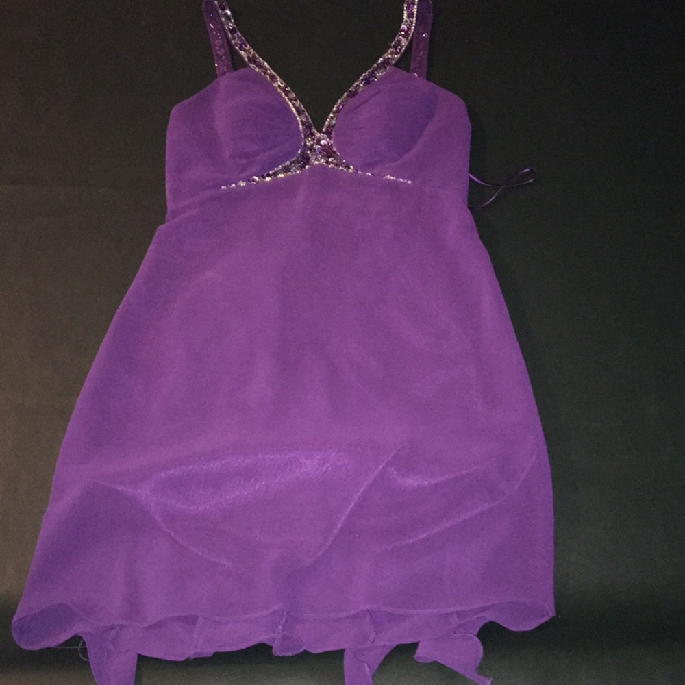 Faviana Purple Prom Dress